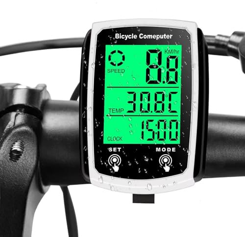 Hperu Cycle Cycle Computer Bike Speedometro Ciclo Impermeabile Cycle Bike Computer con Backlight LCD Display Wireless GPS Speedometro per Bici per Bici da Strada MTB