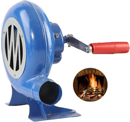 Souffleur manuel à manivelle pour barbecue et camping - Pour petit ventilateur de pop-corn à charbon et briquet à charbon - Équipement de cuisine d'extérieur (200 W)