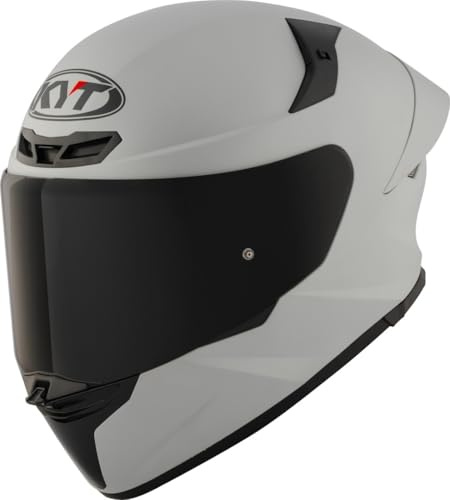 KYT TT-Revo Plain Casco, grigio chiaro opaco, M (57/58)
