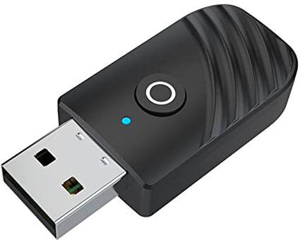 Transmisor y receptor de audio USB Bluetooth 5.0 de baja latencia para TV, coche, USB, Bluetooth, emisor de 45 x 20 x 9.5 mm