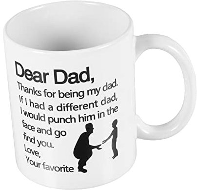 COLLBATH Tazza in Ceramica Personalizzabile E Unica Festa Del Papà Tazza Da Caffè Colazione Superficie Liscia E Facile Da Pulire