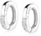 2pcs Jewelry Clasps, Silver Oval Necklace Enhancer Shortener Connector Spring Bail Rings Charm for Women Bracelet Pendant Making Finding