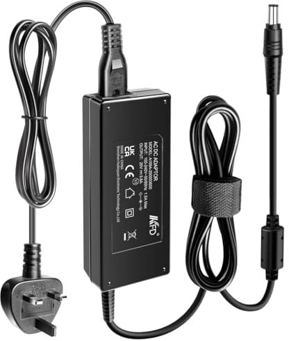 KFD 25V Power Adapter Charger for Brother QL-820NWB QL-820 QL-810W QL-810 QL-810Wc QL-800 QL-820NWBC Brother TD-2000 Series TD-2020N TD-2020 2120N TD-2130N Thermal Label Printer Power Supply Cable