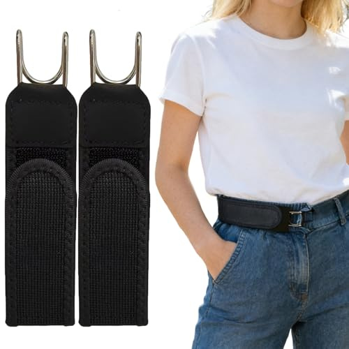 2Stück Gürtel Ohne Schnalle Für Herren Damen, Elastischer Gürtel Taktischer