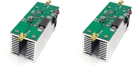 Uikdjgu 2X Amplificatore di Potenza da 13 W 433 MHz (335-480 MHz) Amplificatore di Potenza in Radiofrequenza con Dissipatore di