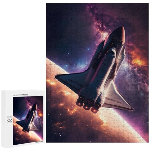 Puzzle 500 PCS Für Erwachsene Space Shuttle Puzzles Für Erwachsene DIY-Spielzeug, Aber Lustig Und Humorvoll Für Geburtstag, Weihnachten 500 PCS