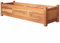 Tidyard Jardinière en Bois d'acacia avec Finition à l'huile Naturelle Marron 100 x 30 x 25 cm