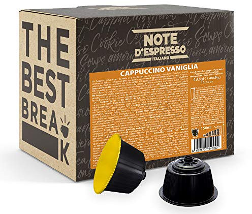 Note d'Espresso - Cappuccino Vanille - Capsules Exclusivement Compatibles avec les Machines NESCAFE* DOLCE GUSTO* - 48 caps