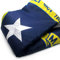 VSVO North Carolina Bundesstaatsflagge, 90 x 152 cm, bestickt, 300D strapazierfähiges Polyester für den Innen- und Außenbereich, genähte Streifen, Messingösen, US-Flagge
