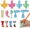 MengH-SHOP Bleistift Griffe Schreibhilfen Ergonomische Schreibhilfe Haltungskorrektur Werkzeug für Kinder Schüler Erwachsene 13 Stück