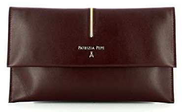 Patrizia Pepe Clutch Tasche Leder 28 cm