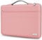 TECOOL 15.6 Inch Laptop Sleeve Case, Protective Notebook Bag Water-resistant Laptop Case 15.6 Inch for 15 15.6 Lenovo Thinkpad IdeaPad HP Dell ASUS Acer Samsung Notebook Chromebook,Pink