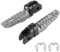 EBTOOLS Repose-pieds pour motos, repose-pieds avant de moto Paires avant gauche droite pour MT-03 MT-25 MT-07 MT-09 R3 XJ6(Titane)