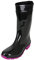 Regenliebe Stivali da pioggia da donna in gomma, Nero fucsia., 38 EU