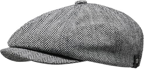 WEROR Herren Schiebermütze Flatcap Mütze Cap WEROR-324.1 (54-55, Grau)