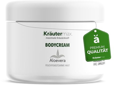 Aloe Vera Creme 250 ml – Feuchtigkeitsspendende Bodylotion für den Körper – Hautpflege mit Aloe Vera Gel – Schnell einziehende Pflegecreme