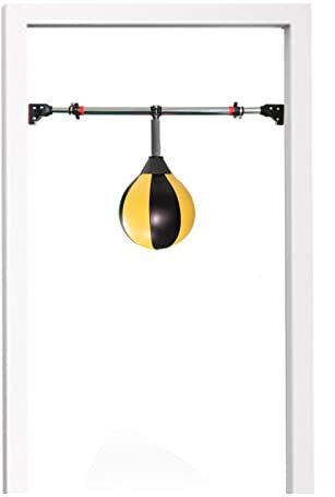 ZXXL Hanging Punching Bags, Doorway Speed Boxing Bags for Kids/Adults/Men/Women, Home Gym Door Frame Quick Punch Bag with Adjustable Bar (Size : Large)