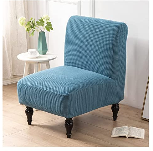 Sesselbezug/Sofabezug ohne Armlehnen Elastischer für 1-Sitzer-Sofa Stretch Samt Stuhlschonbezüge Sesselschoner Abnehmbare Waschbare für Wohnzimmer Hotel Haus Esszimmer ( Color : #14 , Size : 2PCS )