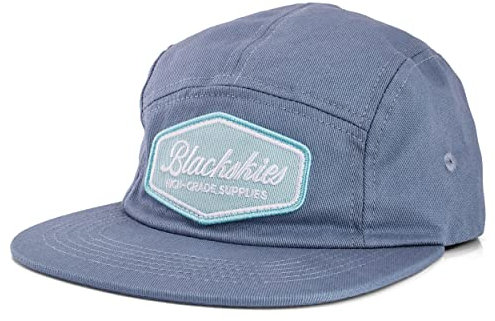 Blackskies® Oasis 5-Panel Cap | Herren Damen Unisex Baseball Mütze | Kappe Basecap Verstellbar Surf Skate Basecap Camper Eisblau