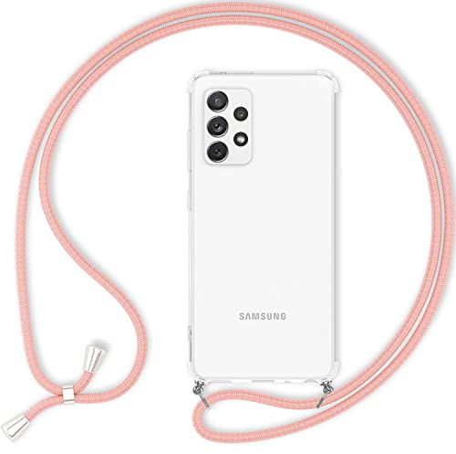 NALIA Handykette für Samsung Galaxy A33 - Hülle, Muschel Rosa