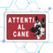 Nitek cartello attenti al cane in pvc 30cmx20cm– Cartello autoadesivo| Sign,Schild | Impermeabili Lavabili, staccionate, cancelli, porte di abitazioni