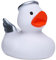 Schnabels Quietsche-Ente Engel (weiß, 8 cm)- Geschenk für Geburt Geburtstag Namenstag Kinder Baby Freund-in Mädchen Junge - Spielzeug Bade-Ente Badewanne Deko
