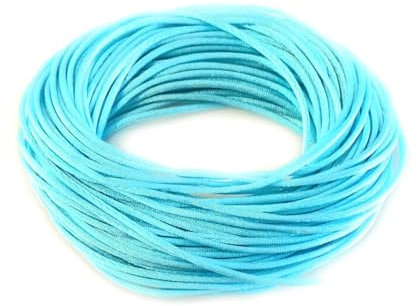 Angel Malone ® Approx 10m Bundle of 1mm Quality Rattail Satin Cord - GR8 4 KUMIHIMO - 17 Colours Jewellery Making Findings - UK SELLER (Baby Blue)