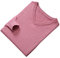 Vogrtcc Pull à col en V pour homme - Manches longues - Couleur unie, rose, S