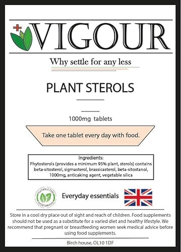 Plant Sterols - 60 High Strength 1000mg Tablets