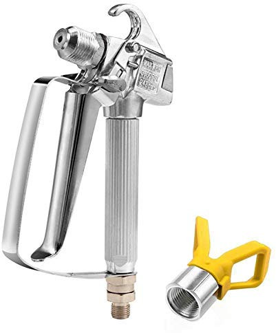 3600psi Hochdruck-Airless-Lack-Spray-Airbrush mit Düsenschutzpumpensprayer und Airless-Sprühmaschine für Wagner Titan (Color : Giallo)