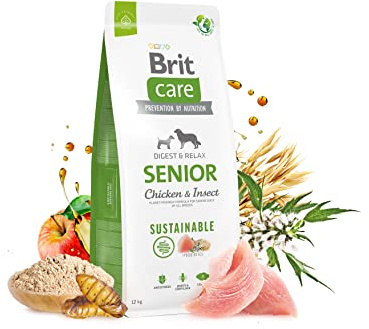 BRIT Care Dog Sustainable Senior Chicken & Insect - Dry Dog Food - 12 kg