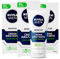 Nivea Men Sensitive Feuchtigkeitscreme für Männer, feuchtigkeitsspendend, verhindert Reizungen ohne Duft, 3 Flaschen 75 ml
