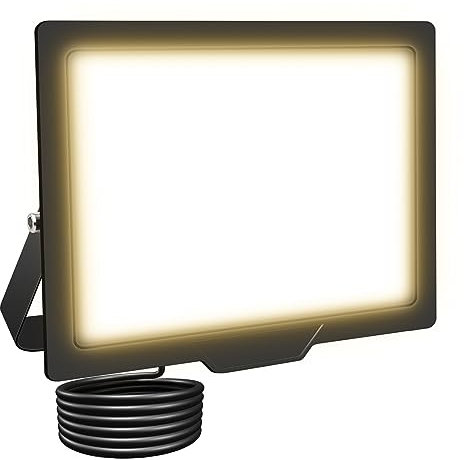 RIGIDON LED Strahler Außen 50W 5000LM LED Scheiwerfer 4000K Warmweiß IP66 Wasserdicht Außenstrahler fluter Aussenstrahler Außenstrahler außenlampe für Hinterhof Auffahrt Türen Garage Flur Garten