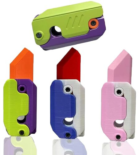 Fidget Toy Knife, 3D Printing Fidget Knife Toy, Anti Anxíety Stress Relief Toy, Sensory Toys Stress Relief Toy, Fingerspitzenspielzeug für Kinder und Erwachsene