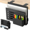 AnExer Under Desk Storage, Desk Organiser with Table Clamp, Side Storage Rack for Laptop, Keyboard, Mouse, A4 Files, Pens