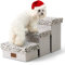 COZY KISS Haustiertreppe für Kleine Hunde mit Stauraum, Hundetreppe Faltbare für Sofa Couch, Hunde Treppe Hunderampe mit Rutschfestem Boden, Lecksichere, Bis Zu 80kg, 33x63x35cm, 3 Stufen, Leopard