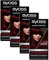 Syoss Color Coloration 4_22 Leuchtendes Rot Stufe 3 (4 x 115 ml), permanente Haarfarbe für bis zu 10 Wochen Farbintensität und 70% weniger Haarbruch*