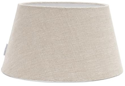Riviera Maison Lampenschirm Beige Leinen Ø 38 cm E27, Ovaler Lampenschirm für Stehlampe oder Tischlampe - Linen Taper Lampshade - (ØxH) 38x21