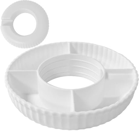 Silikon-Snack-Ring, Snack-Tablett für Tasse - Große Silikonschüssel für Pommes Frites,Snack-Servierschale mit 4 Fächern zur Aufbewahrung von Lebensmitteln für Geschäftsreisen, Stadien und den