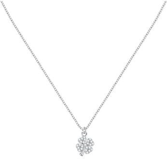 CHRIST Damen-Kette 925er Silber, recycelt Zirkonia