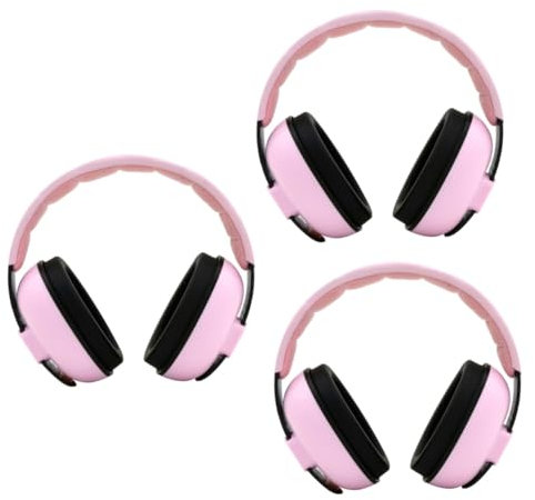 VICASKY 3pezzi Cuffie Antirumore Per Ragazzo Ragazza Cuffie Isolamento Acustico Regolabili Per Infanti e Ragazzo Ragazza Protezione Uditiva Leggera e Confortevole Per Concerti e Viaggi