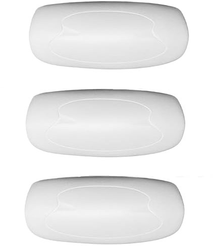 3er-Pack 72597 72596 Spa-Nackenkissen für Spas der Hot Spring Highlife-Serie von 1997–2007, 33,2 cm L x 14,9 cm L, kühles Grau, Whirlpool-Kopfstützenkissen für Watkins, fünf Jahre kostenloser Ersatz