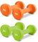 MSPORTS Hanteln Set Premium 0,5-5 kg Kurzhanteln Paar inkl. Übungsposter und Workout App - Calisthenics Equipment | Hantelset (1kg + 2kg)