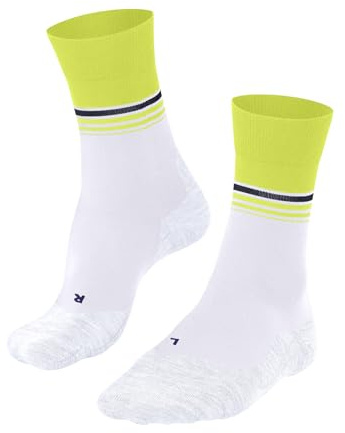 FALKE Herren Laufsocken RU4 Endurance Cool M So Funktionsmaterial antiblasen 1 Paar, Weiß White 2004 Stripe, 42-43