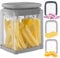 Potato Chipper Chip Cutter French Fry Cutter for Potatoes, 3 Blades Fast Cutting Potato Chip for French Fries, Food Dicer Chop Box for Vegetables Fruits