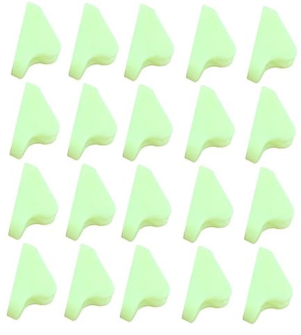Toyvian 20pcs Fluorescent Tent Guy Ropes Buckle Triangle Design Night Vision Safety