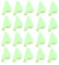 Toyvian 20pcs Fluorescent Tent Guy Ropes Buckle Triangle Design Night Vision Safety