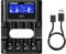 XTAR L4 Pro Multifunctional Smart Charger, Rescue Over-discharged Batteries! Compatible with 1.2V AA/AAA Ni-MH and 1.5V Li-ion Batteries, Enable Precision Fast Charging