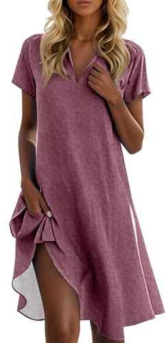 Générique Robe Ete Femme Demoiselle d'honneur Vert Sauge Combinaison Chic Longue Vetement Festival De Cannes Robes Renaissance Robe pour Personne Agée Convertible Rose De Mariée Bohème (A14,L)