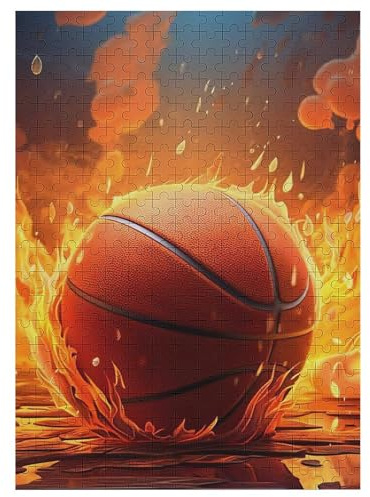 Puzzles Basketball, 300 Teile, Puzzle Aus Holz Für Erwachsene Und Kinder Ab 12 Jahren, Lernspielzeug 42×30cm